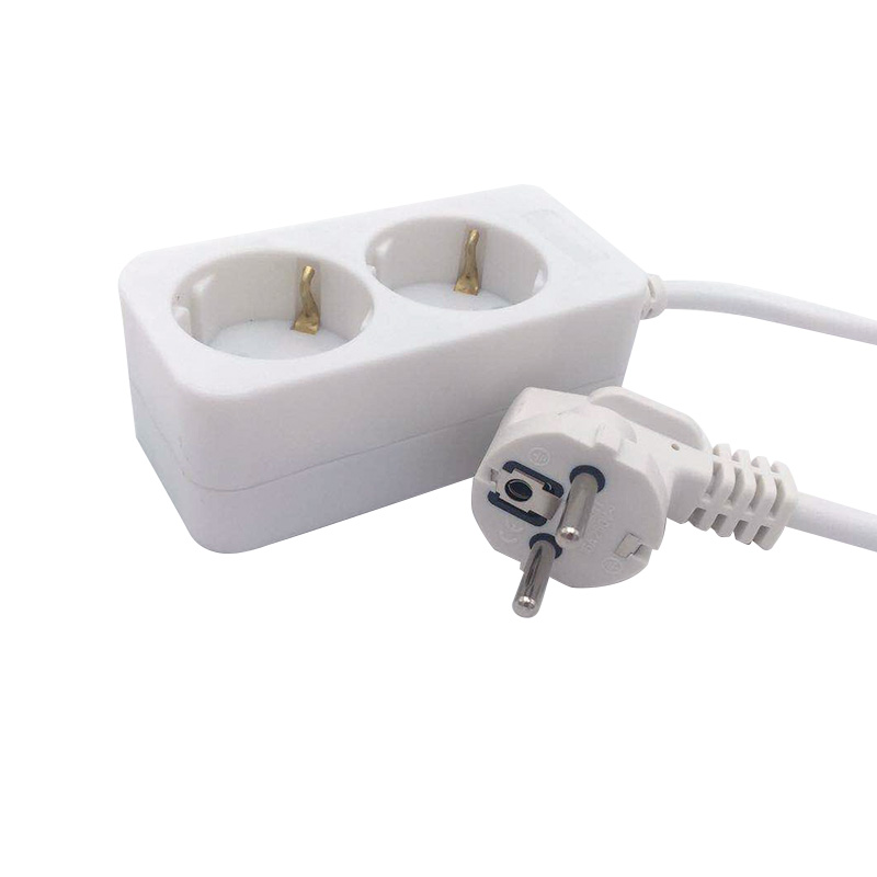 Oplegamenti anti-ossidazione 2 Socket standard UE senza switch Oplegamenti anti-ossidazione 2 Socket standard UE senza switch