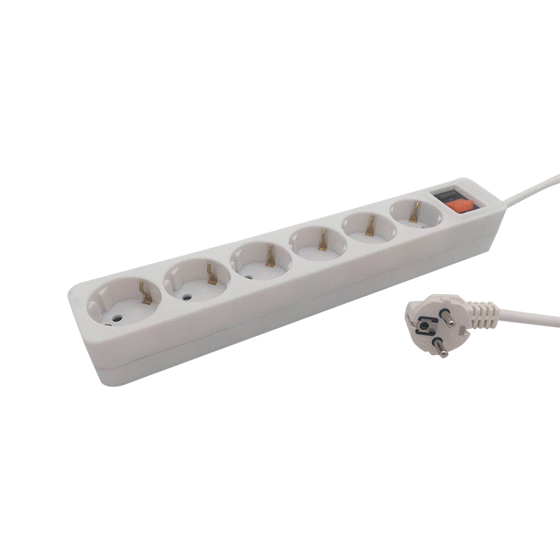 Materiale PP isolante termicamente 6 prese standard UE Materiale PP isolante termicamente 6 prese standard UE