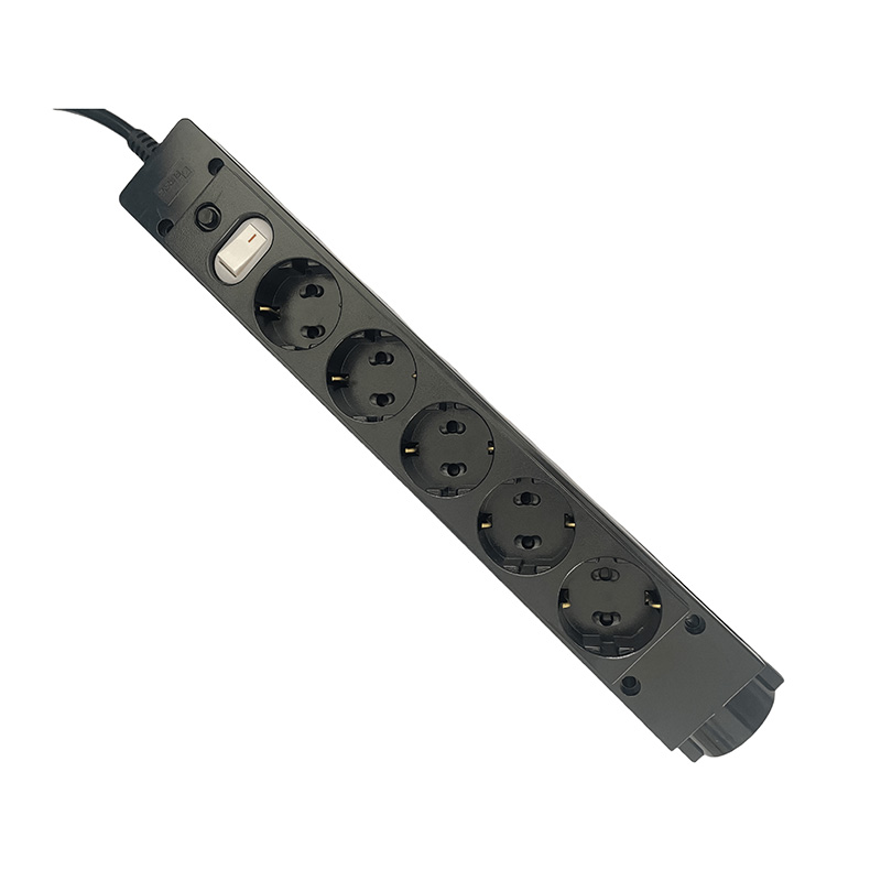 Flame Retardant 6 Outlets KC Standard Baskets con interruttore Flame Retardant 6 Outlets KC Standard Baskets con interruttore